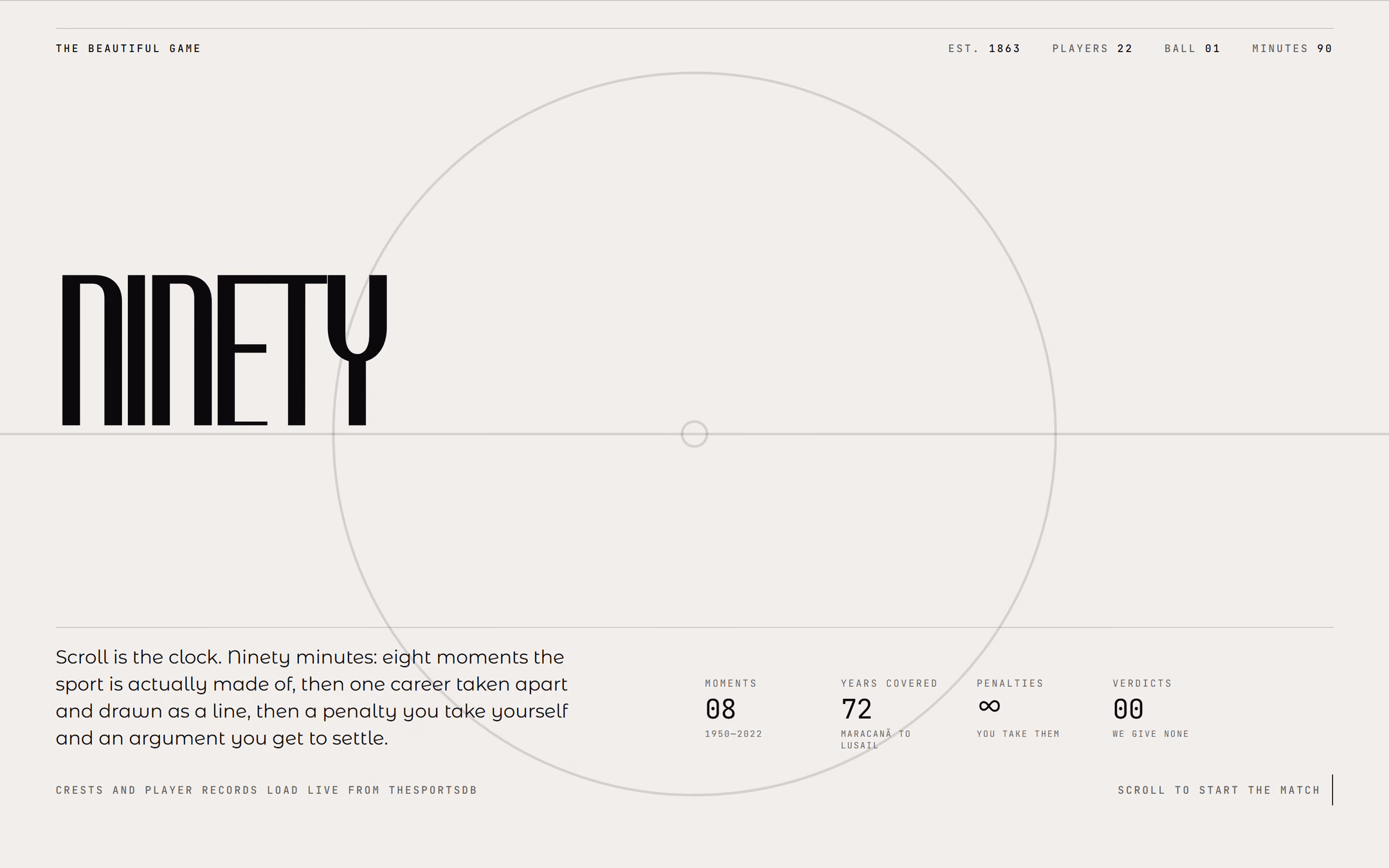 Ninety — live site